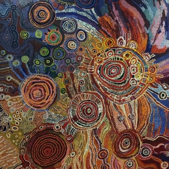 Peinture Aborigène au musée d'Adélaide
